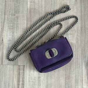 Hobo International converter Bag in purple chain strap-belt crossbody purse